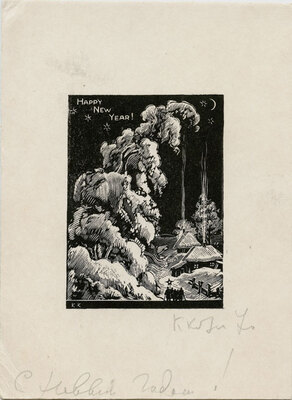 Козловский Константин Степанович. Лот из 20 двух иллюстраций к различным произведениям с приложением четырех рукописных писем автора, адресованных коллекционеру М.В. Трухницкому